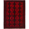 Baluchi Rug Handmade Deep Red Geometric 6x9 ft