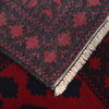 Baluchi Rug Handmade Deep Red Geometric 6x9 ft