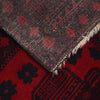 Baluchi Rug Handmade Deep Red Geometric 7x10 ft