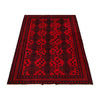 Baluchi Rug Handmade Deep Red Geometric 7x10 ft