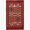 Saghari Kilim Area Rug Handmade Beige Floral 3x5 ft