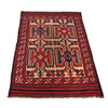 Saghari Kilim Area Rug Handmade Beige Floral 3x5 ft