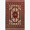 Saghari Kilim Area Rug Handmade Beige Floral 3x5 ft