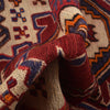 Saghari Kilim Area Rug Handmade Beige Floral 2x4 ft
