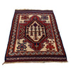 Saghari Kilim Area Rug Handmade Beige Floral 3x5 ft