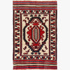 Saghari Kilim Area Rug Handmade Beige Floral 3x5 ft