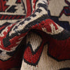 Saghari Kilim Area Rug Handmade Beige Floral 3x5 ft