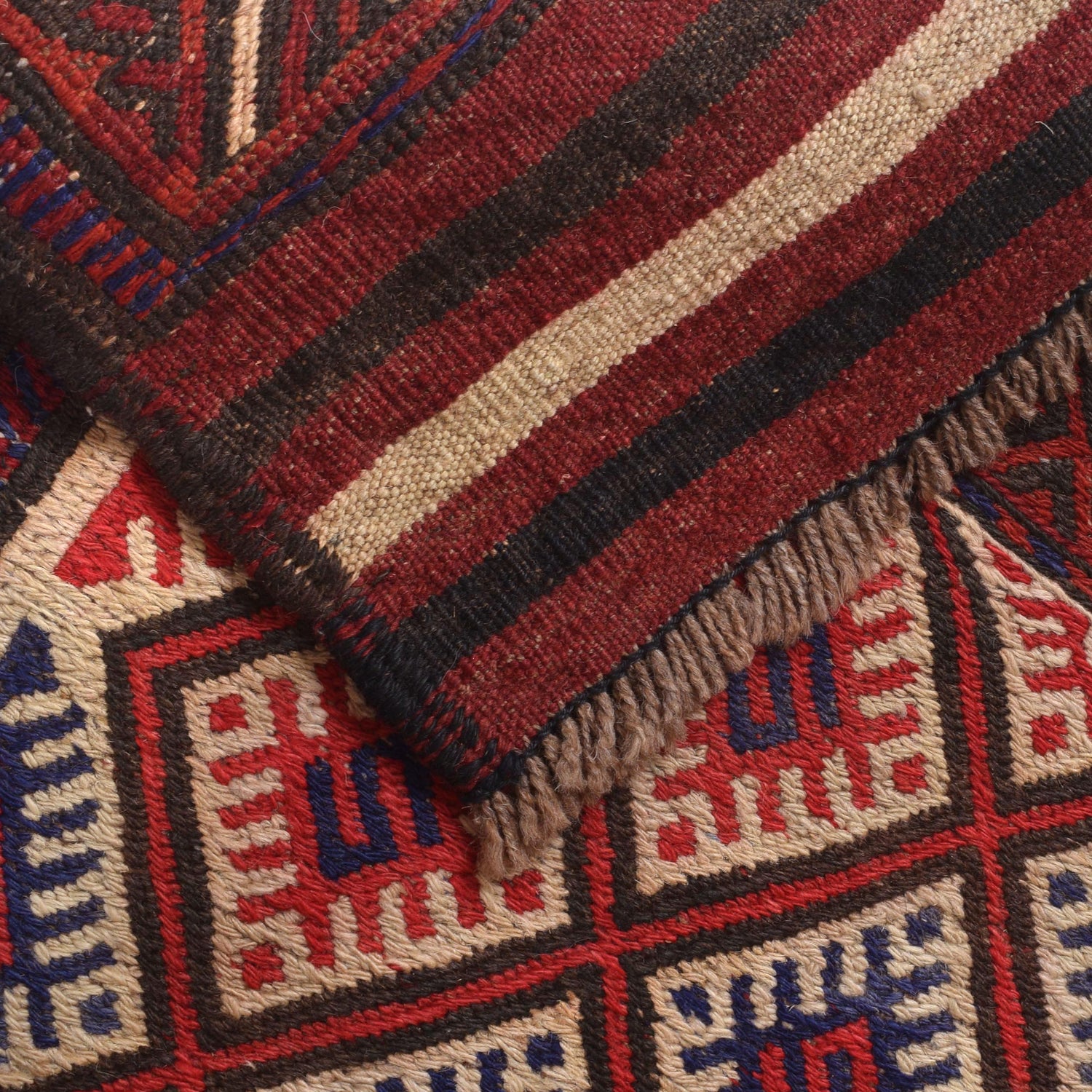 Saghari Kilim Area Rug Handmade Multi Floral 3x5 ft