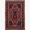 Saghari Kilim Area Rug Handmade Multi Floral 2x4 ft