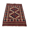 Saghari Kilim Area Rug Handmade Beige Floral 3x5 ft