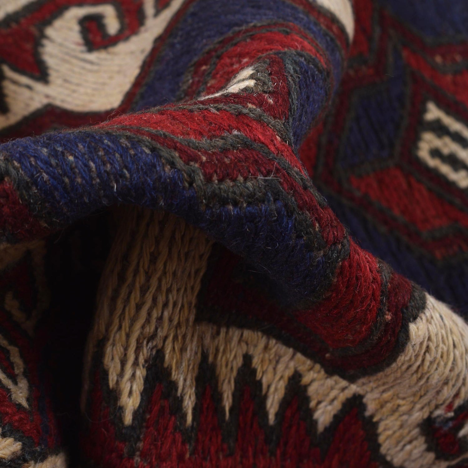 Saghari Kilim Area Rug Handmade Beige Floral 2x4 ft