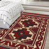 Saghari Kilim Area Rug Handmade Beige Floral 2x4 ft