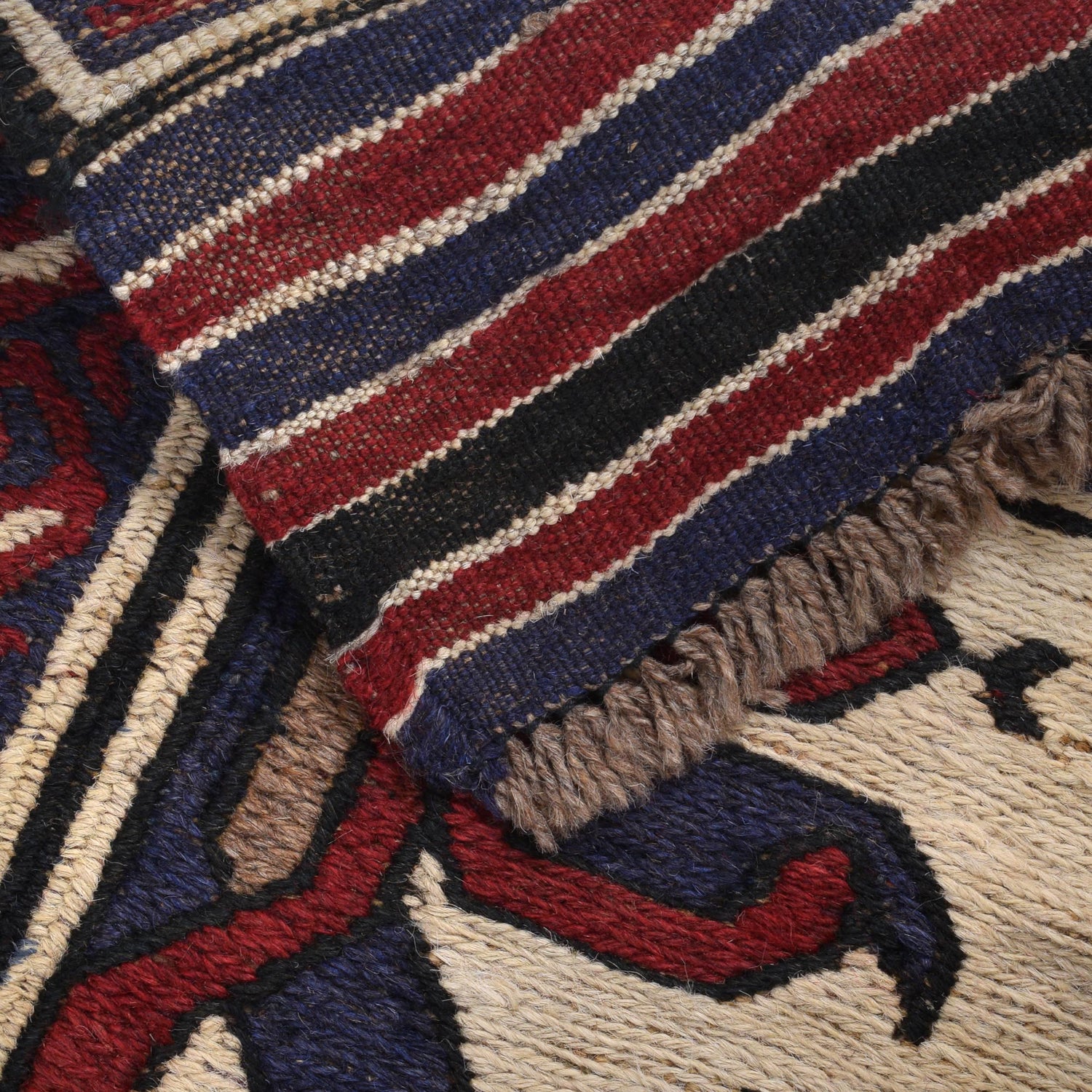 Saghari Kilim Area Rug Handmade Multi Floral 2x4 ft
