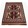 Saghari Kilim Area Rug Handmade Beige Floral 2x4 ft
