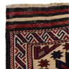 Saghari Kilim Area Rug Handmade Beige Floral 2x4 ft