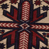 Saghari Kilim Area Rug Handmade Beige Floral 2x4 ft