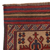 Saghari Kilim Area Rug Handmade Beige Floral 2x4 ft