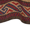 Saghari Kilim Area Rug Handmade Beige Floral 2x4 ft