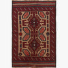 Saghari Kilim Area Rug Handmade Beige Floral 3x5 ft
