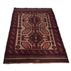 Saghari Kilim Area Rug Handmade Beige Floral 3x5 ft