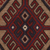 Saghari Kilim Area Rug Handmade Beige Floral 3x5 ft