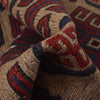 Saghari Kilim Area Rug Handmade Beige Floral 3x5 ft