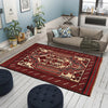 Saghari Kilim Area Rug Handmade Beige Floral 3x5 ft