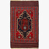 Saghari Kilim Area Rug Handmade Red Floral 3x5 ft