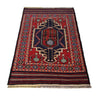 Saghari Kilim Area Rug Handmade Red Floral 3x5 ft