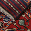 Saghari Kilim Area Rug Handmade Red Floral 3x5 ft