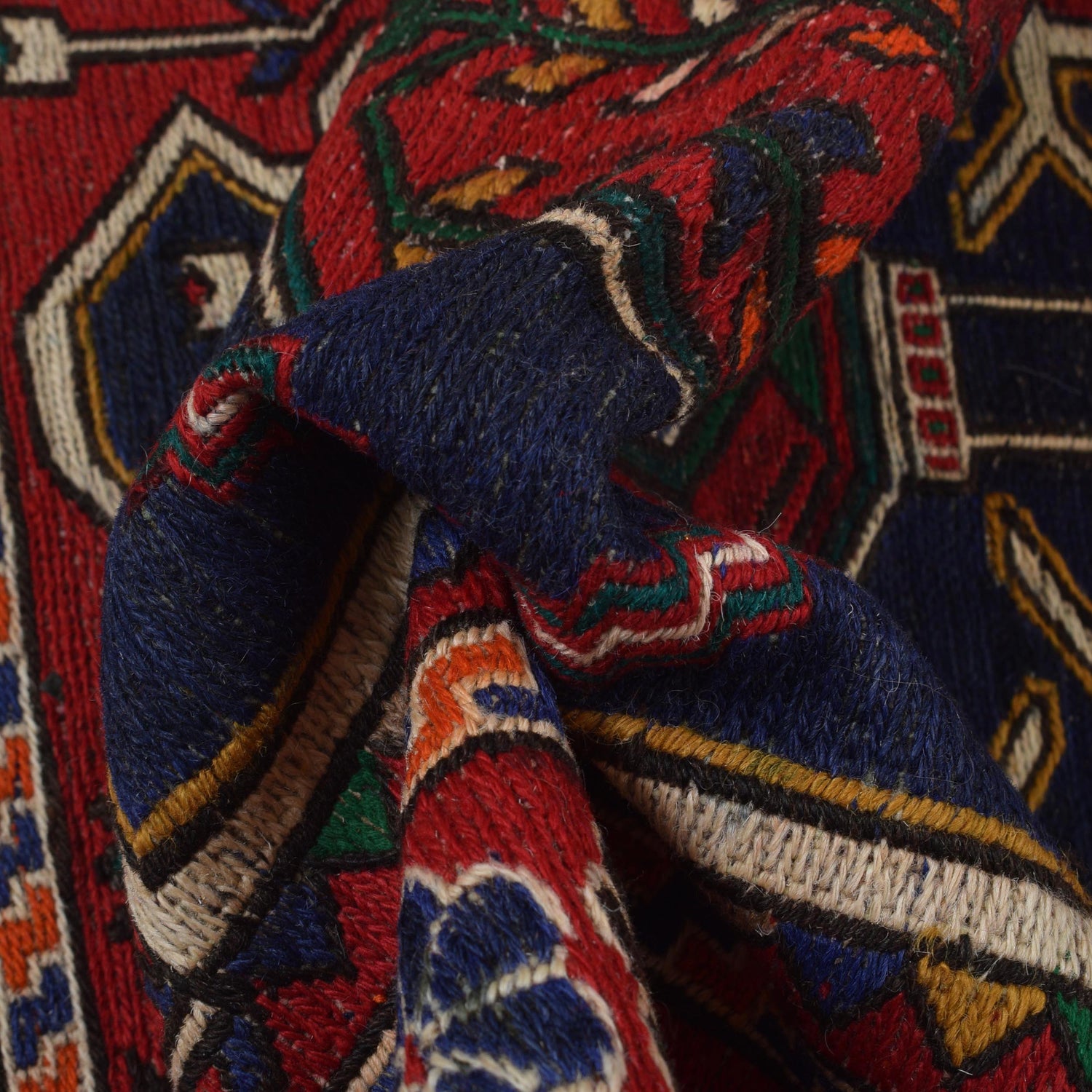 Saghari Kilim Area Rug Handmade Red Floral 3x5 ft