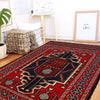 Saghari Kilim Area Rug Handmade Red Floral 3x5 ft