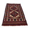 Saghari Kilim Area Rug Handmade Beige Floral 3x5 ft