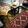 Saghari Kilim Area Rug Handmade Beige Floral 3x5 ft