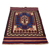Saghari Kilim Area Rug Handmade Beige Floral 2x4 ft