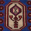 Saghari Kilim Area Rug Handmade Beige Floral 2x4 ft