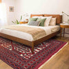 Saghari Kilim Area Rug Handmade Multi Geometric 6x9 ft
