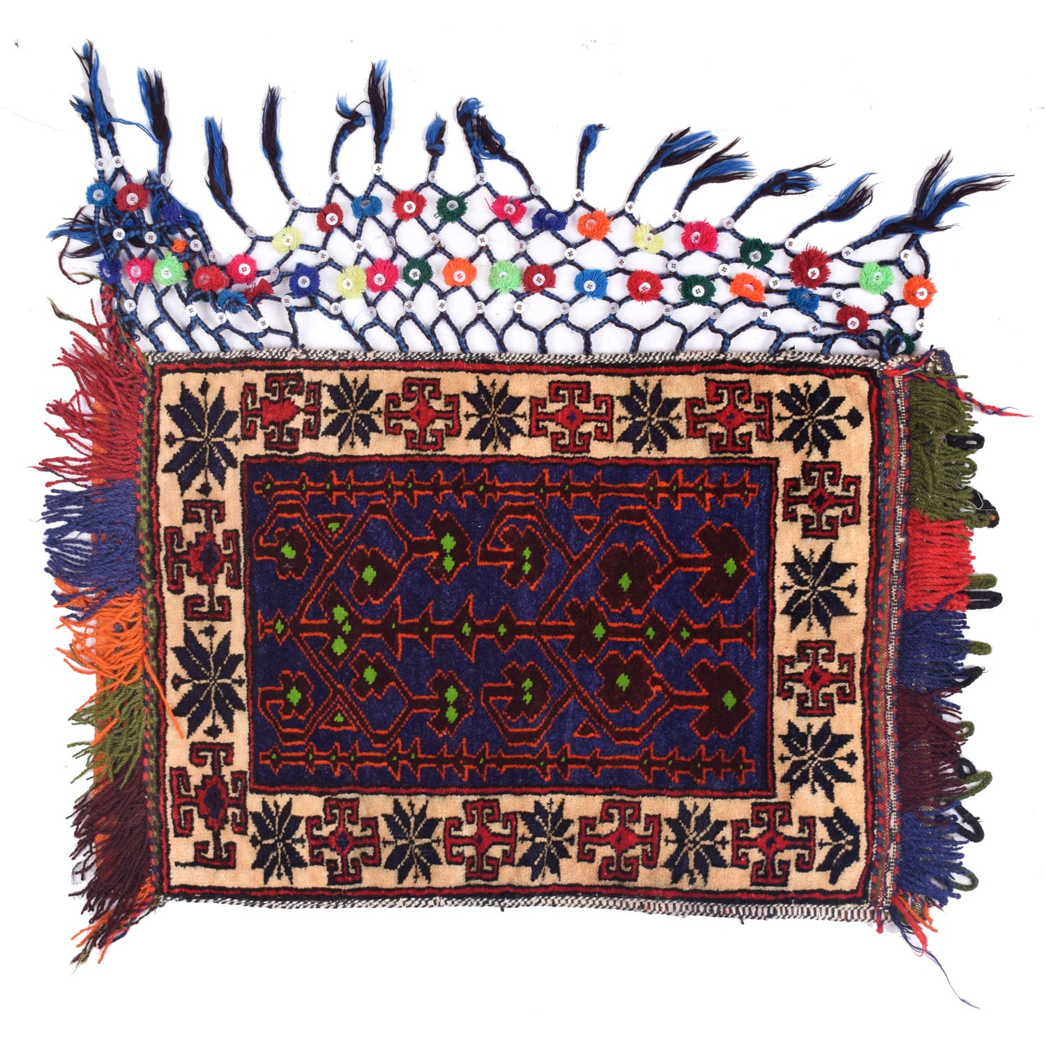 Balisht Area Rug Handmade Multi Floral 2x3 ft