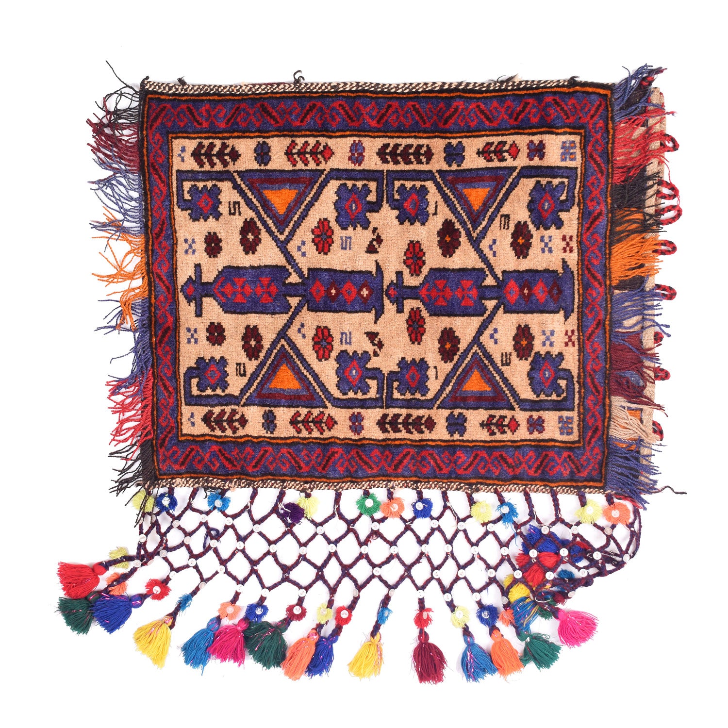 Balisht Area Rug Handmade Multi Floral 2x3 ft
