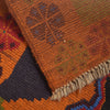 Kohistani Area Rug Handmade Orange Geometric 6x9 ft
