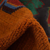 Kohistani Area Rug Handmade Orange Geometric 6x9 ft