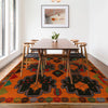 Kohistani Area Rug Handmade Orange Geometric 6x9 ft