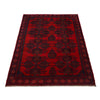 Baluchi Rug Handmade Deep Red Floral 7x10 ft