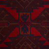 Baluchi Rug Handmade Deep Red Floral 7x10 ft