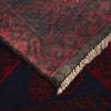 Baluchi Rug Handmade Deep Red Floral 7x10 ft