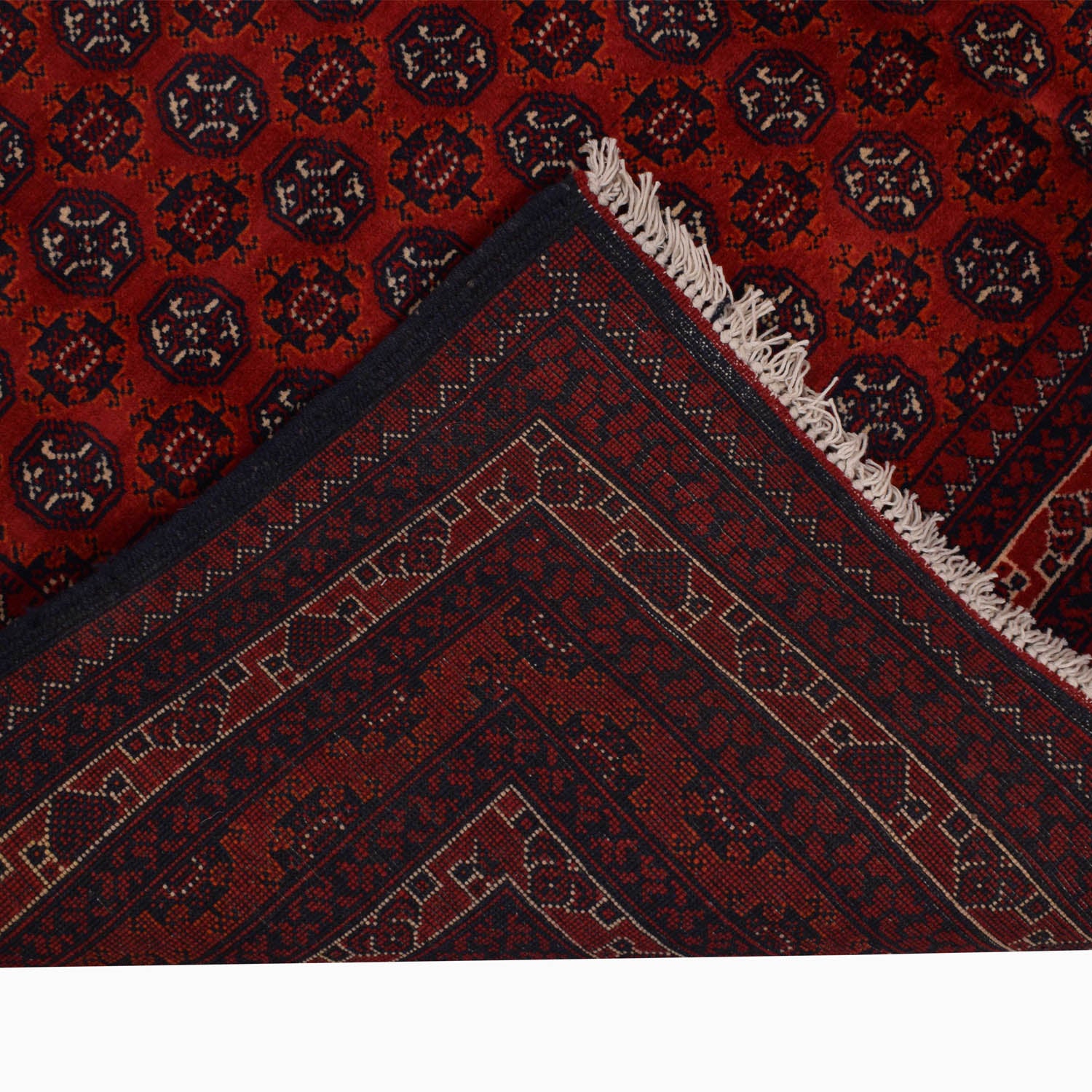 Khoja Roshnai Area Rug Handmade Red Floral 4x7 ft