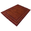 Khoja Roshnai Area Rug Handmade Orange Floral 4x7 ft