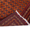 Khoja Roshnai Area Rug Handmade Orange Floral 4x7 ft