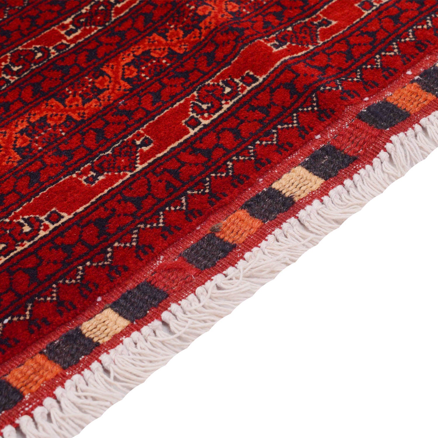 Khoja Roshnai Area Rug Handmade Red Floral 4x7 ft