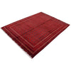Khoja Roshnai Area Rug Handmade Red Floral 4x7 ft